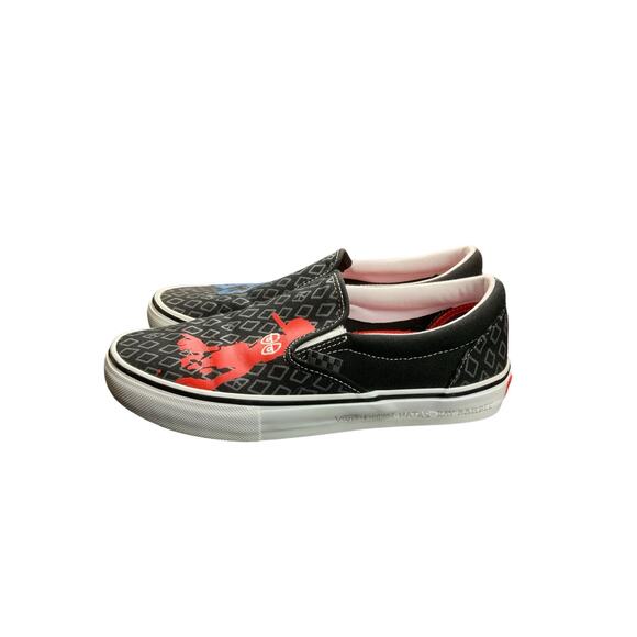 Vans Natas Kaupas Ray Barbee Slip On Pro Black Skate Shoes Mens 8.5 Streetwear main image 7